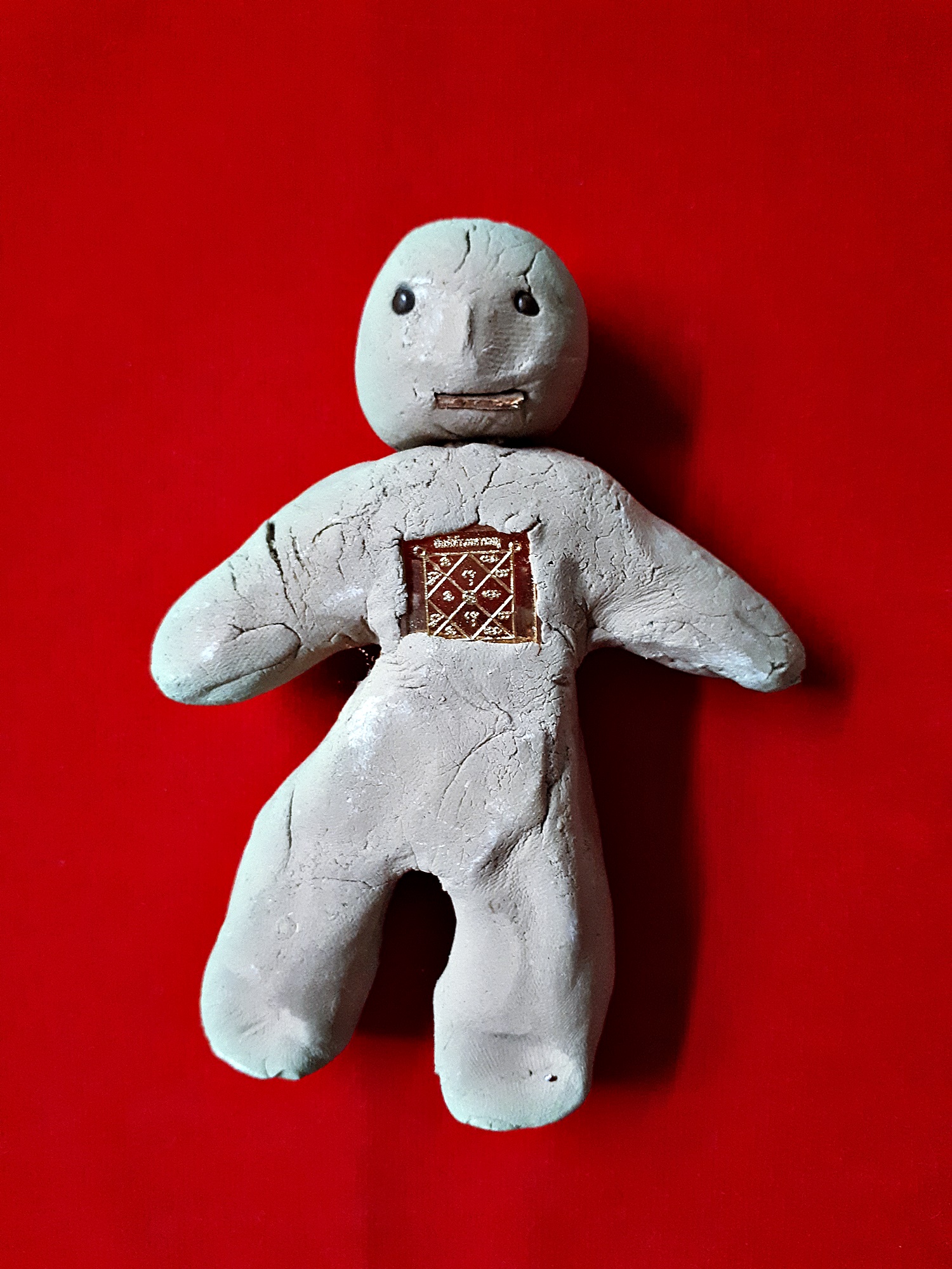 หุ่นพยนต์ เนื้อผง องค์ใหญ่ หลวงพ่อหนุน วัดพุทธโมกข์