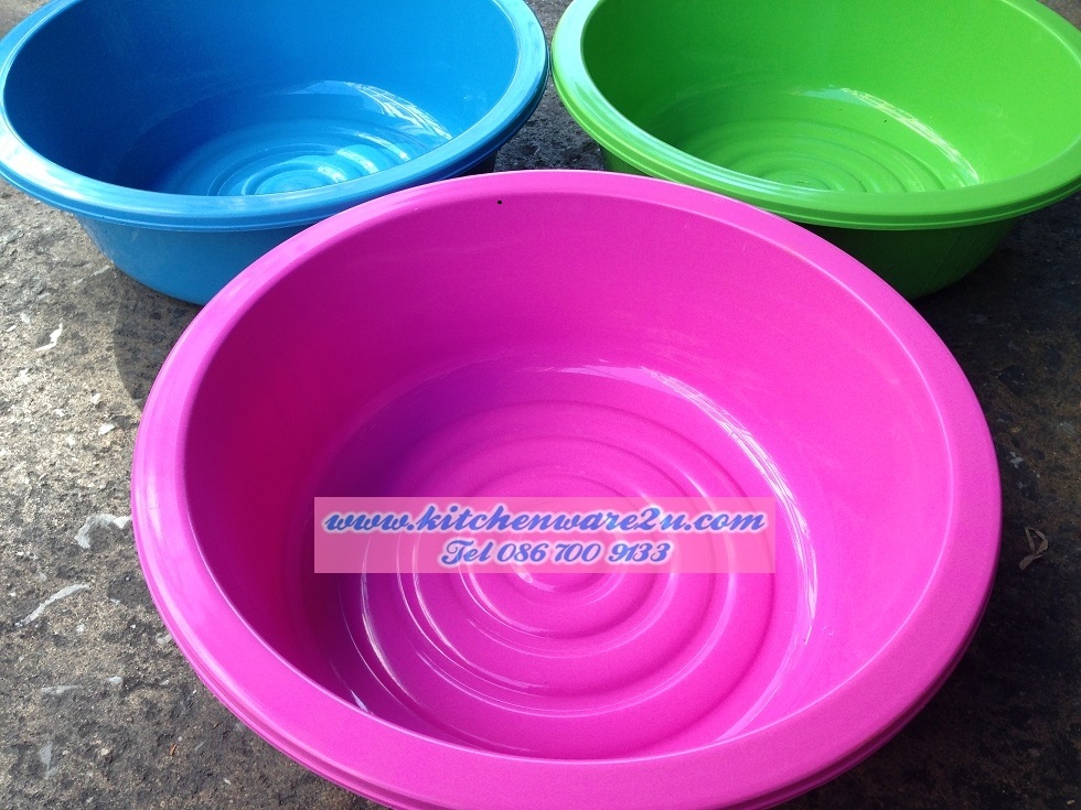 P09227 กะละมัง 35 cm สีหวาน ขายดีมาก (ราคาขายส่ง 12 โหล/ 144 ใบ:เฉลี่ย 200 บ/โหล)