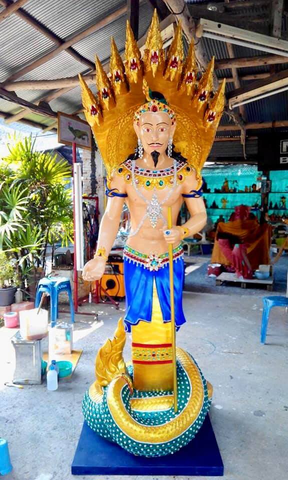 รูปปั้น รูปหล่อ ท่านปู่ พญานาคราช นาคาธิบดีศรีสุทโธ องค์ขนาดใหญ่เท่ามนุษย์ เนื้อทองเหลือง (งานสั่งทำตามออร์เดอร์ Pre-Order)