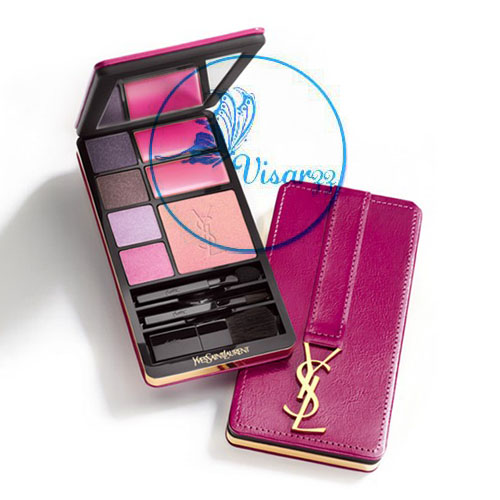 SL YVES SAINT LAURENT Very YSL Travel Selection Make-Up Palette พาเลทสีสวยที่มาครบทั้งตาปากแก้มและแปรงแต่งหน้า สามารถแต่งได้ทั้งลุคกลางวันและกลางคืน
