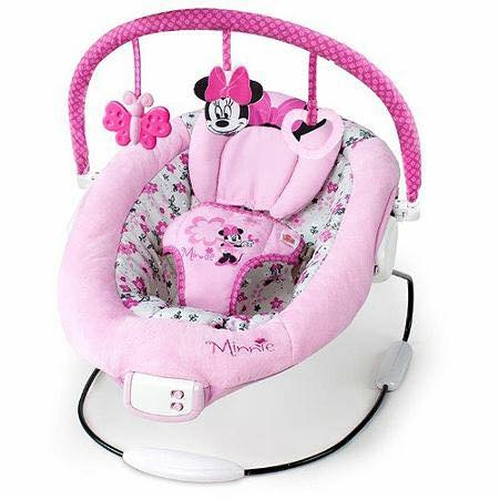 เปลสั่นอัตโนมัติสำหรับลูกสาว Bright Starts Disney Baby Minnie Mouse Garden Delights Bouncer