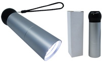 ไฟฉายอลูมิเนียม จุกดำ LED 9 หลอด