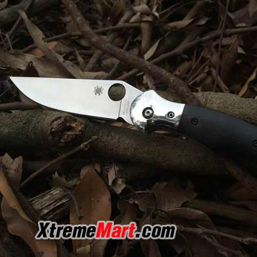 มีดพับ Spyderco Folding Knife Hungarian Ethnic Liner Camping knife (3.66" Satin) C173GP outdoor hunting knife