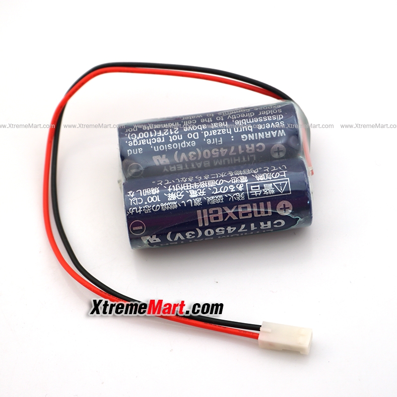 แบตเตอรี่ Maxell CR17450 3v 2 ก้อนต่อขนาน 2 CR17450 Battery