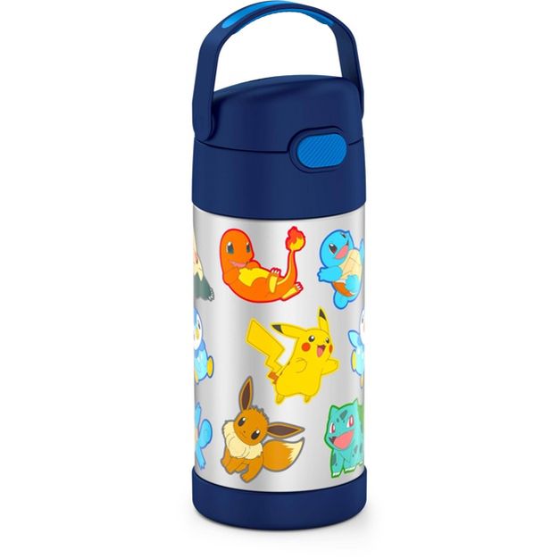 กระติกน้ำสเตนเลสรักษาอุณหภูมิ Thermos Pokemon FUNtainer Vacuum Insulated Stainless Steel Bottle 12OZ with Bali Handle (2022)