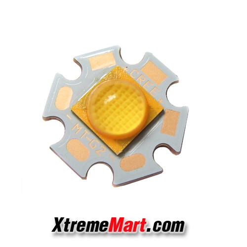 ชุดไดร์เวอร์ Driver Board 26mm + หลอด Cree X Lamp MTG2 18W 18V 1A แสงเหลือง 3000K 20mm ฐานทองแดง สำหรับไฟฉาย