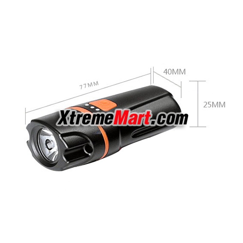 ไฟฉายติดจักรยาน USB rechargeable waterproof LED bicycle riding headlights