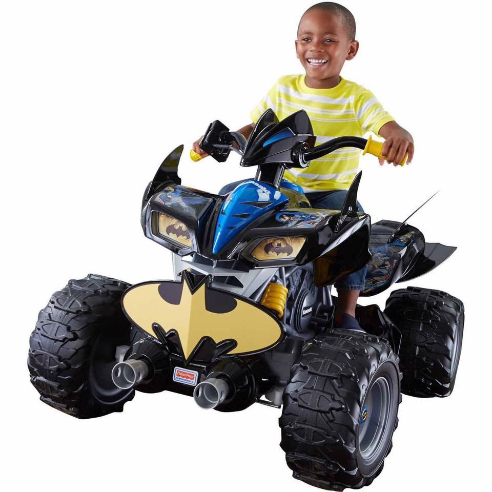 รถแบทแมน ATV แบตเตอรี่ Fisher-Price Power Wheels Kawasaki Batman 12V