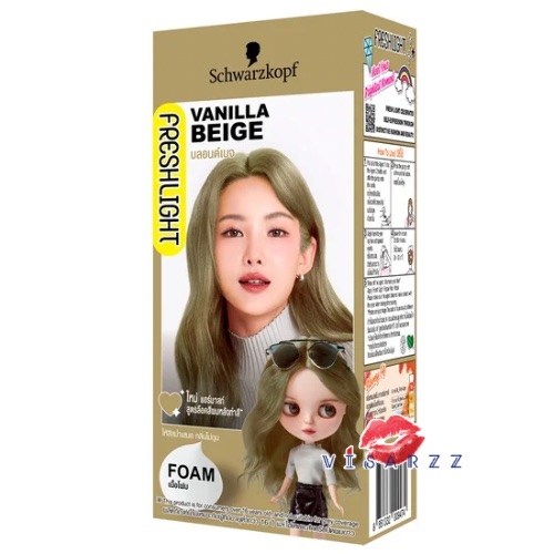 ( Vanilla Beige ) Schwarzkopf Freshlight Form Color สีบลอนด์เบจ สวารอฟสกี้ ยาย้อมสีผม ยาเปลี่ยนสีผม สีบลอนด์เบจ