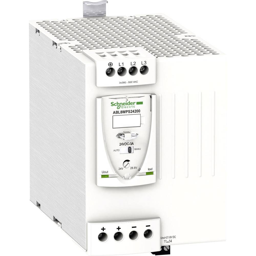 Schneider สวิทชิ่งเพาเวอร์ซัพพลาย 24V ABL8WPS24200, ABL8WPS24400, ABL8RPS24030 3-phase, 380..500V AC, 24V, 3/20/40A