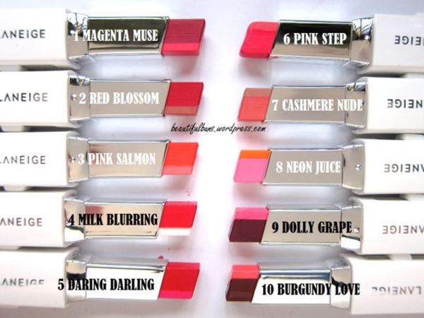 (ลด 45%) Laneige Two Tone Lip Bar 2g # 11 Juicy Pop ลิปทูโทน สองสี จับคู่มาให้เรียบร้อยแล้ว ให้สีสวยเป๊ะ สวยง่ายทันใจ