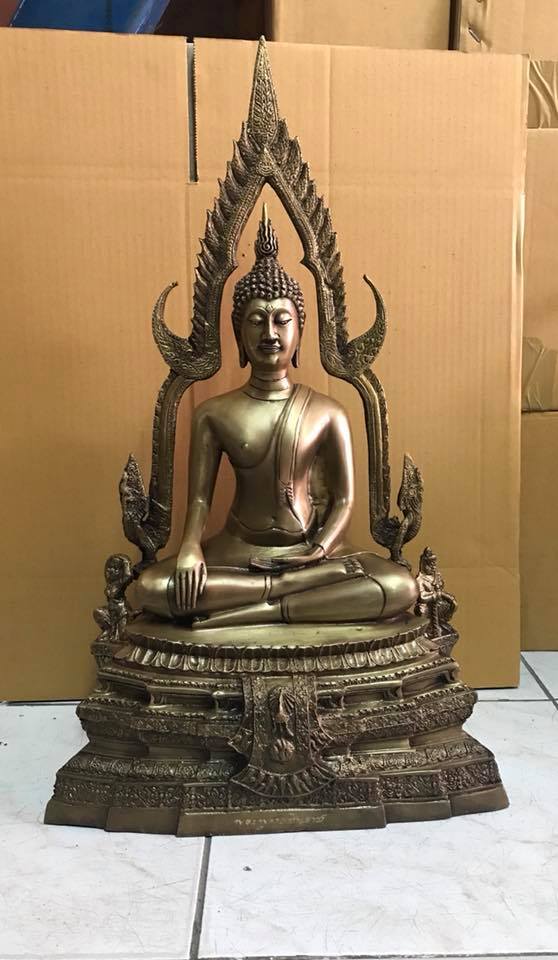 รูปหล่อ พระพุทธชินราช (หน้าตัก9นิ้ว สูง23นิ้ว) พิธีมหาพุทธาภิเษก เนื้อทองเหลือง