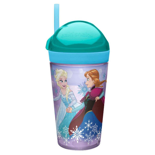 แก้วพร้อมหลอดดื่มสำหรับบรรจุเครื่องดื่มและของว่าง Zak!Snack Tumbler 2-in-1 Snack Cup (Frozen)
