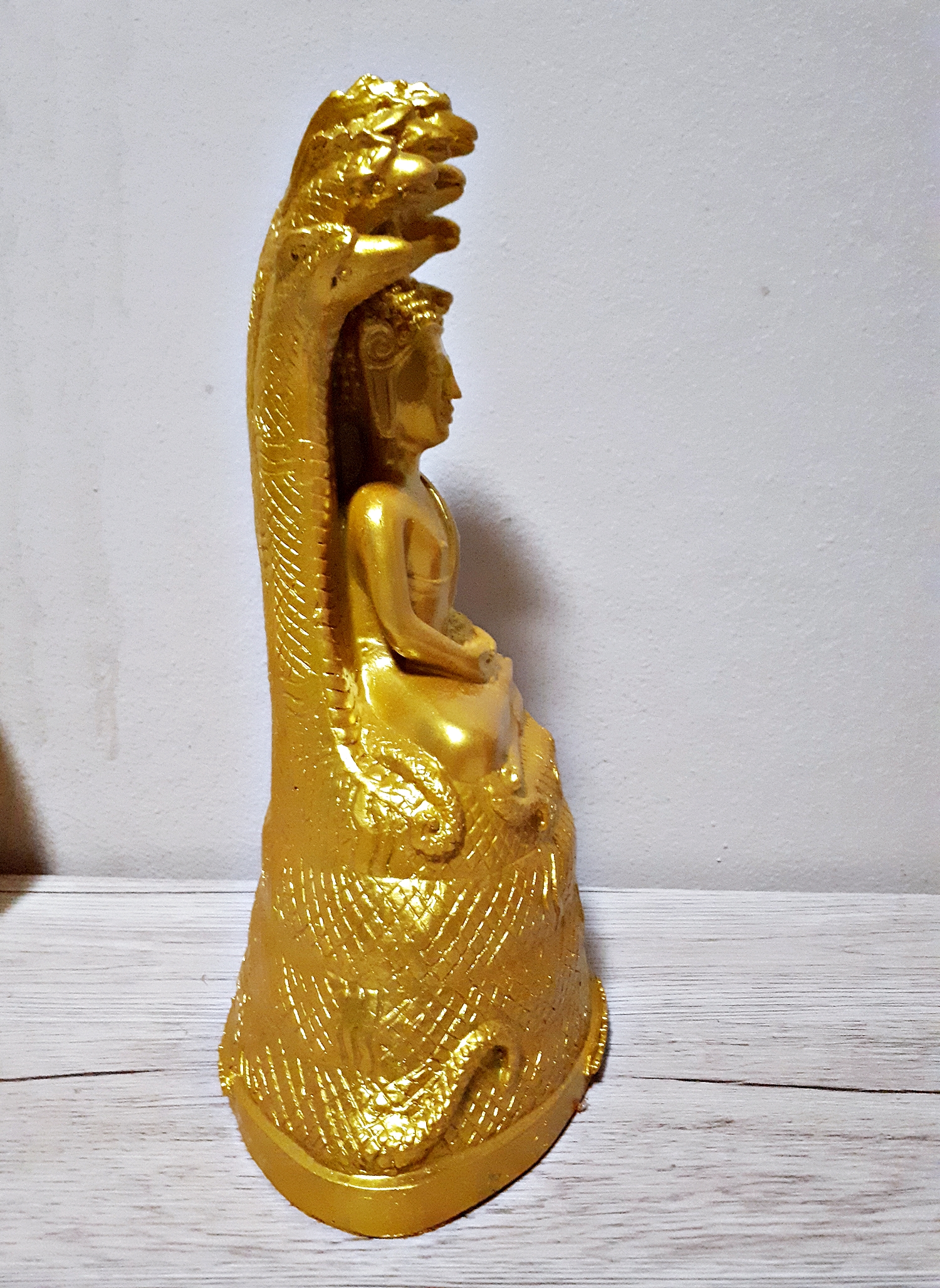 หลวงพ่อเจ็ดกษัตริย์ เนื้อเรซิ่น ลงสีทอง (ขนาดบูชา หน้าตัก 5 นิ้ว)