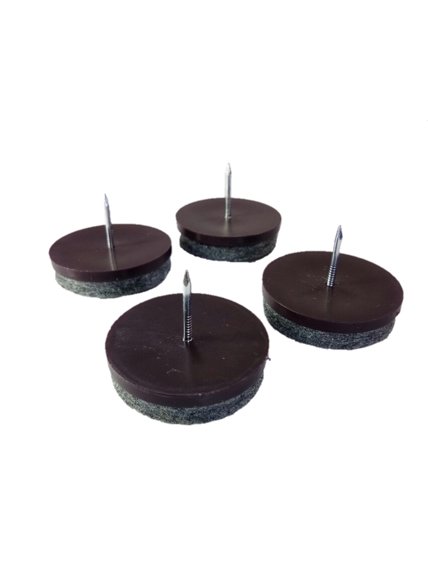 แผ่นรองใต้ขาโต๊ะเก้าอี้แบบหมุดตอก