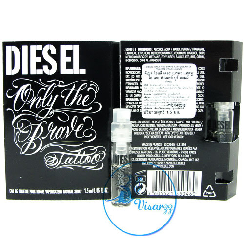 Diesel Only The Brave Tattoo EDT Pour Homme Natural Spray 1.5mL น้ำหอมกลิ่นใหม่นี้ได้วางบุคลิกของกลิ่นไว้อย่างห้าวหาญสมชื่อ