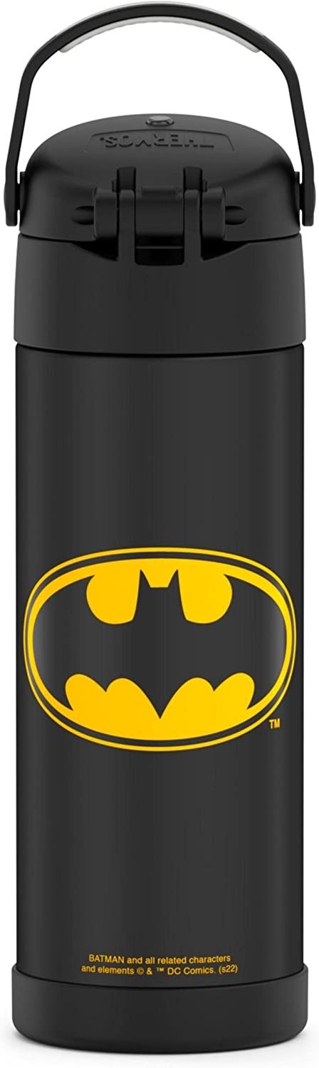 กระติกน้ำสเตนเลสรักษาอุณหภูมิ Thermos Batman FUNtainer Vacuum Insulated Stainless Steel Bottle 16OZ with Bali Handle