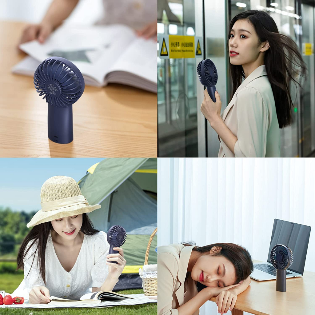 Xiaomi Jisulife พัดลมพกพาขนาดเล็ก F2B Handheld Mini USB Fan