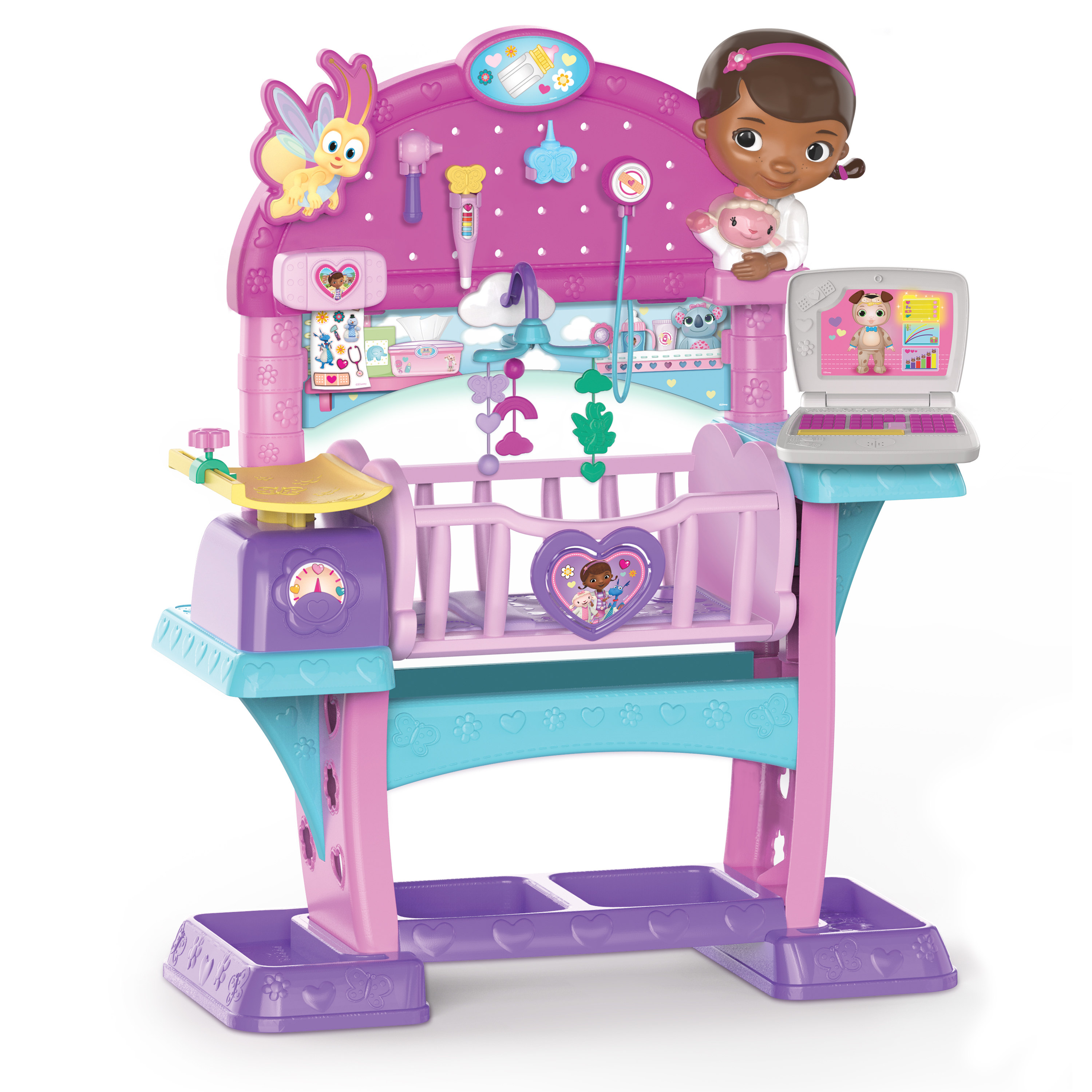 ชุดเปลโยกและอุปกรณ์เนอร์สเซอรี่ดูแลเบบี๋จำลอง Just Play Disney Junior Doc McStuffins Baby All-In-One Nursery