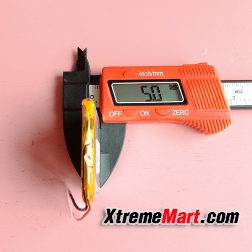แบตเตอรี่ชาร์จ Lipo รุ่น 504050 3.7V 1500 mAh สำหรับ MP3 MP4 navigation instruments ของเล่นขนาดเล็กอื่นๆ(ก้อนละ)