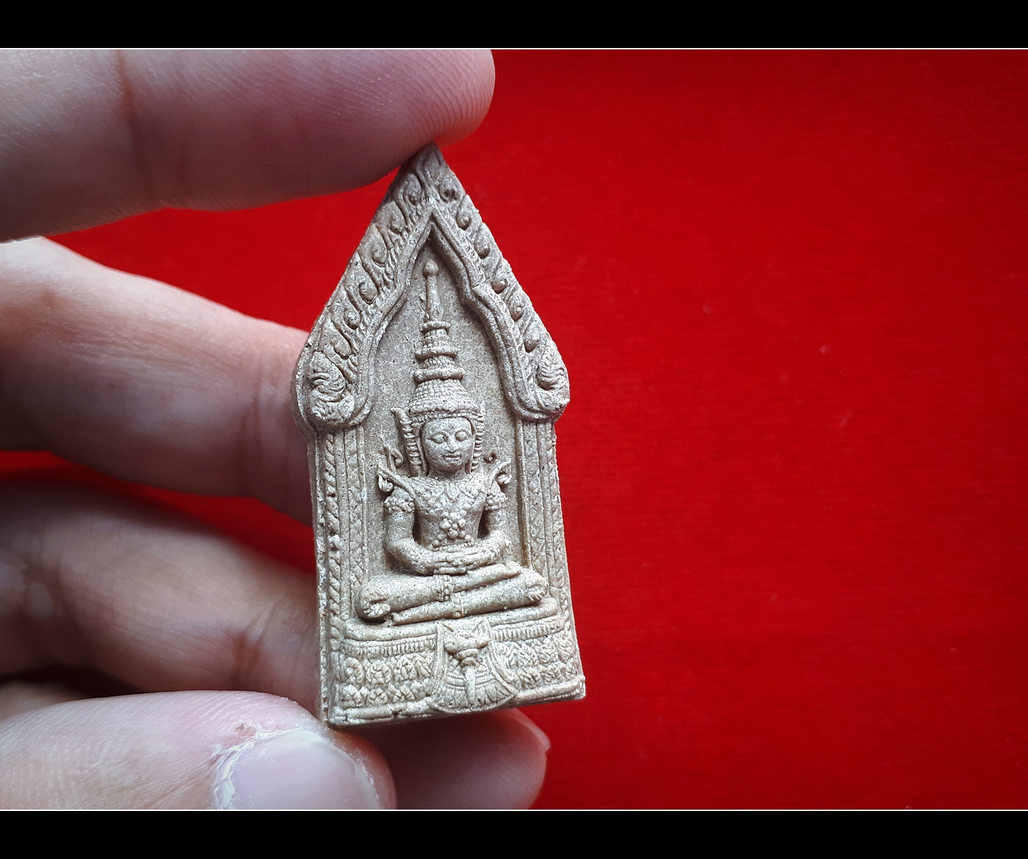 พระแก้วมรกต (ออกในวาระ ครบ 100วัน ละสังสังขาร) เนื้อผง(ผงเก่าที่ อ.ปู่เม่า เสกไว้) ปี2561 #รับประกันแท้ - ปู่เม่า แย้มทับ