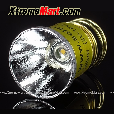 ชุดโคมพร้อมหลอด Solarforce Cree แสงสีเหลือง 1โหมด (Warm White)