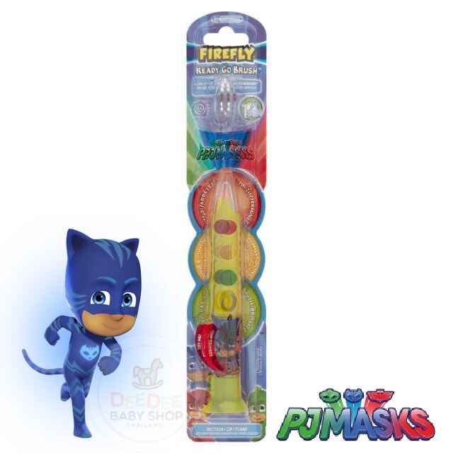 แปรงสีฟันพร้อมแสงไฟบอกเวลา FireFly PJ Masks Catboy READY GO BRUSH Lightup Timer Toothbrush