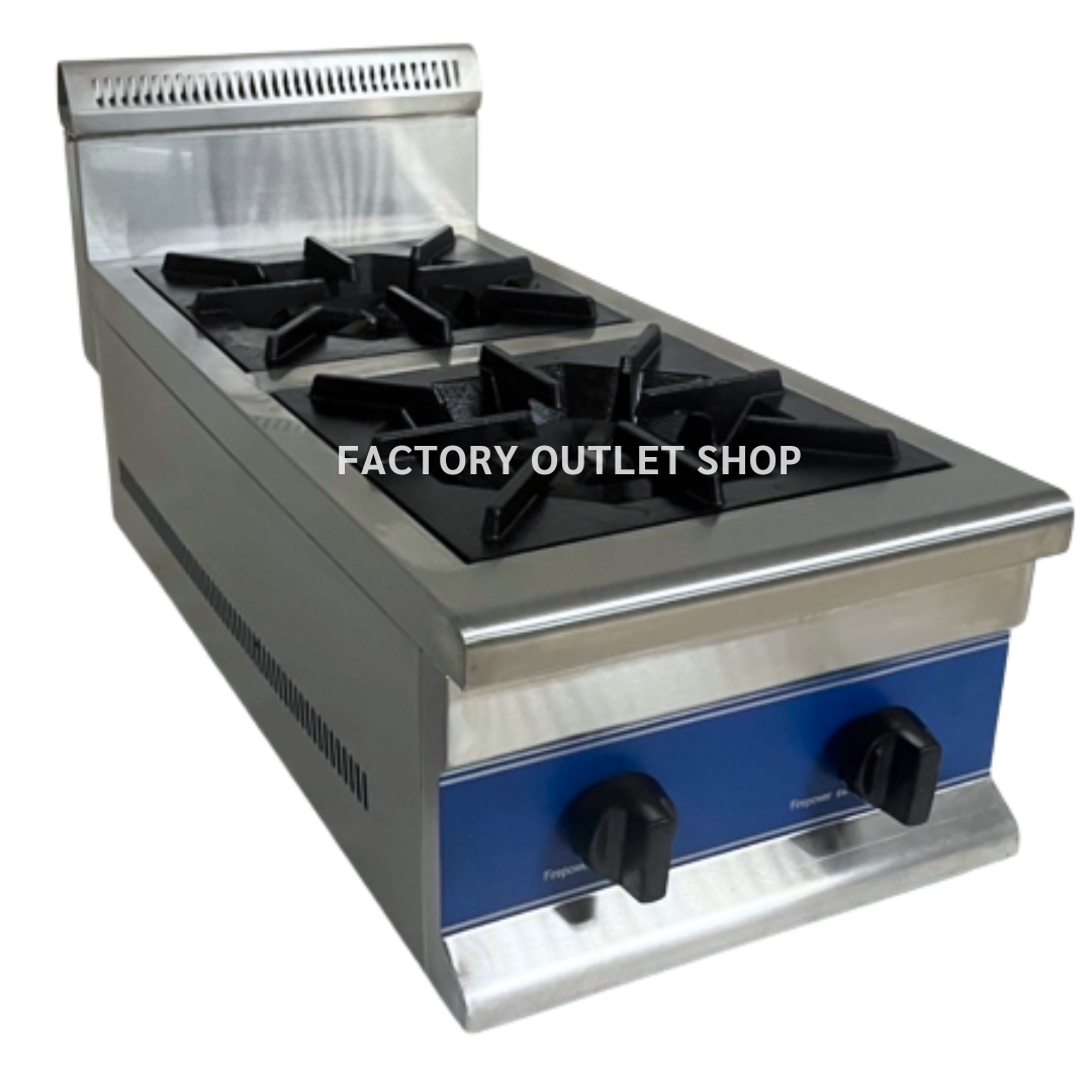 เตาอุ่น 2 หัว เตาฝรั่ง เตาตุ๋น เตาสำหรับกระทะแบน 2 Burners Gas Range