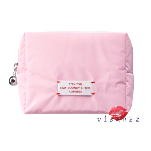 (สีชมพู) Laneige Neo Make Up Pouch Cross Bag Bouncy X Firm Hello Kitty กระเป๋าเครื่องสำอางลาเนจ สีชมพู ดีไซน์สุดน่ารัก นุ่มนิ่ม
