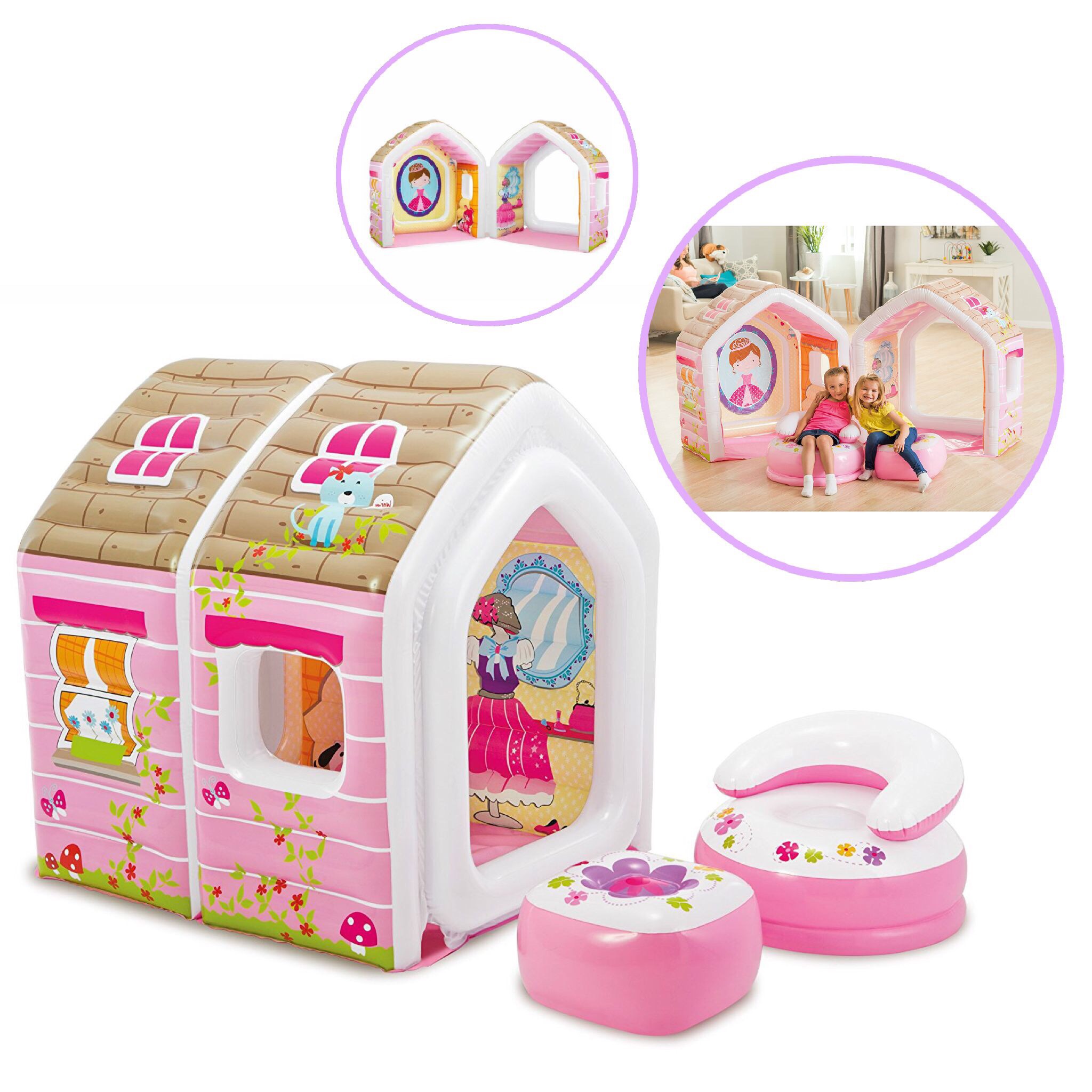 บ้านเจ้าหญิงจำลอง Intex Princess Lodge Playhouse