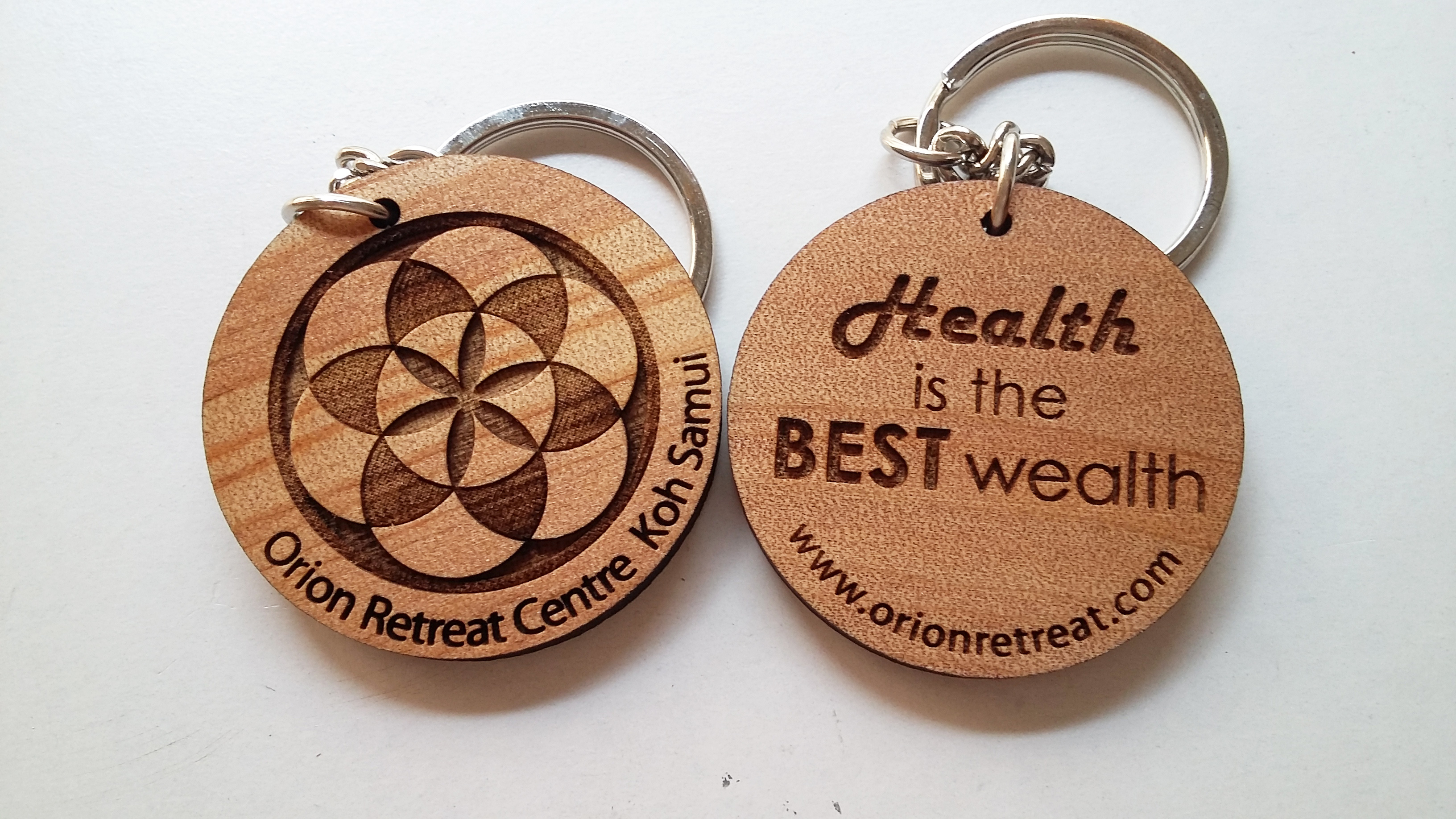 พวงกุญแจไม้ พวงกุญแจที่ระลึก - ของที่ระลึกรีสอร์ท Orion Retreat Centre Koh Samui