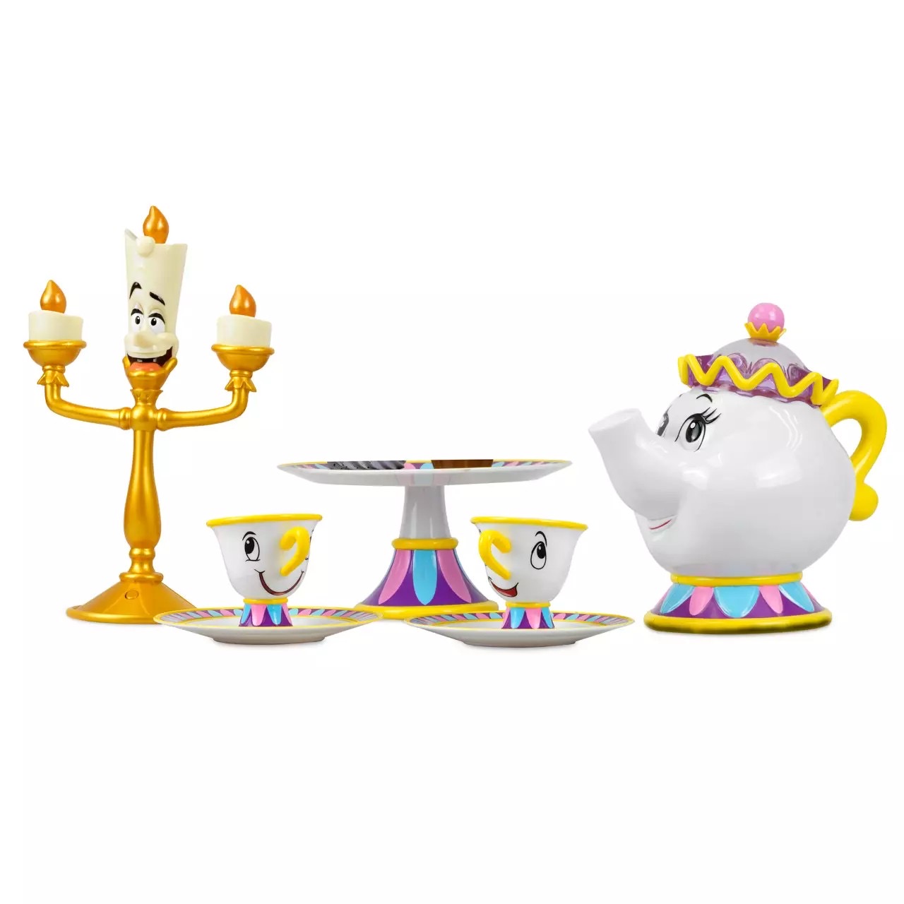 รถเข็นปาร์ตี้น้ำชาเจ้าหญิง Disney Beauty and the Beast "Be Our Guest" Singing Tea Cart Play Set