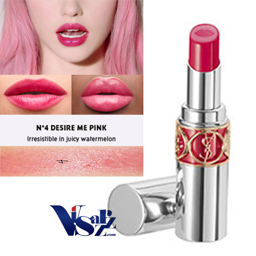 (N°4 Desire Me Pink) YSL Volupte Tint-in-Balm ลิปบาล์มรูปแบบใหม่ ด้วยเนื้อลิปสติกสองแบบ พร้อมมอบสีสันสวยงามด้วยเนื้อสีชั้นใน รวมถึงบำรุงริมฝีปากด้วยบาล์มชั้นนอก ให้เรียวปากของคุณดูเปล่งประกาย สุขภาพดี อย่างเป็นธรรมชาติ