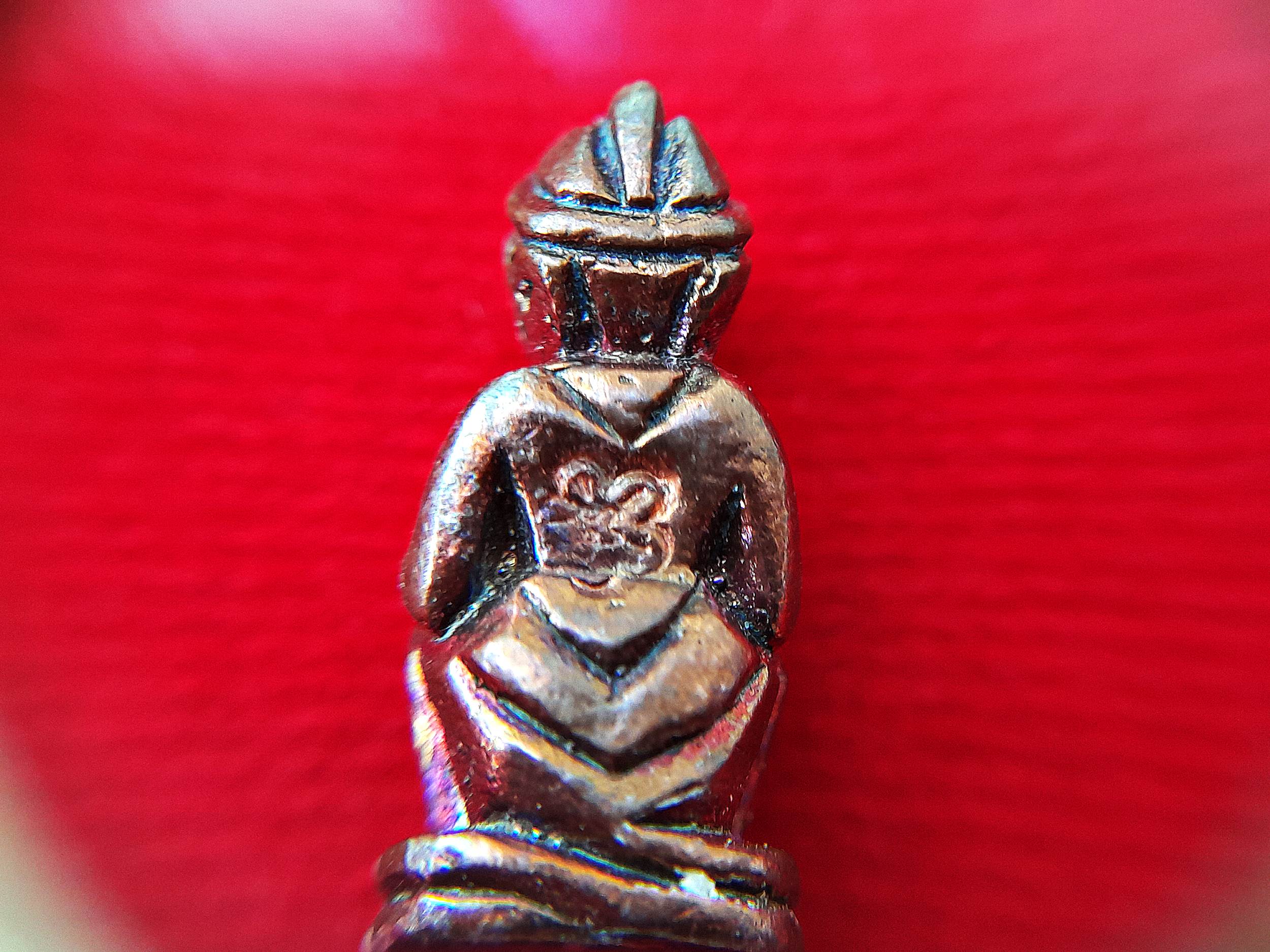 หนุมาน ตัวเล็ก เนื้อเหล็กไหล สุริยันราชา ฐานอุดบรรจุมวลสารและปรอท(แรง เร็ว ว่องไว หนุนดวง เสน่ห์) ปี2565 #รับประกันแท้