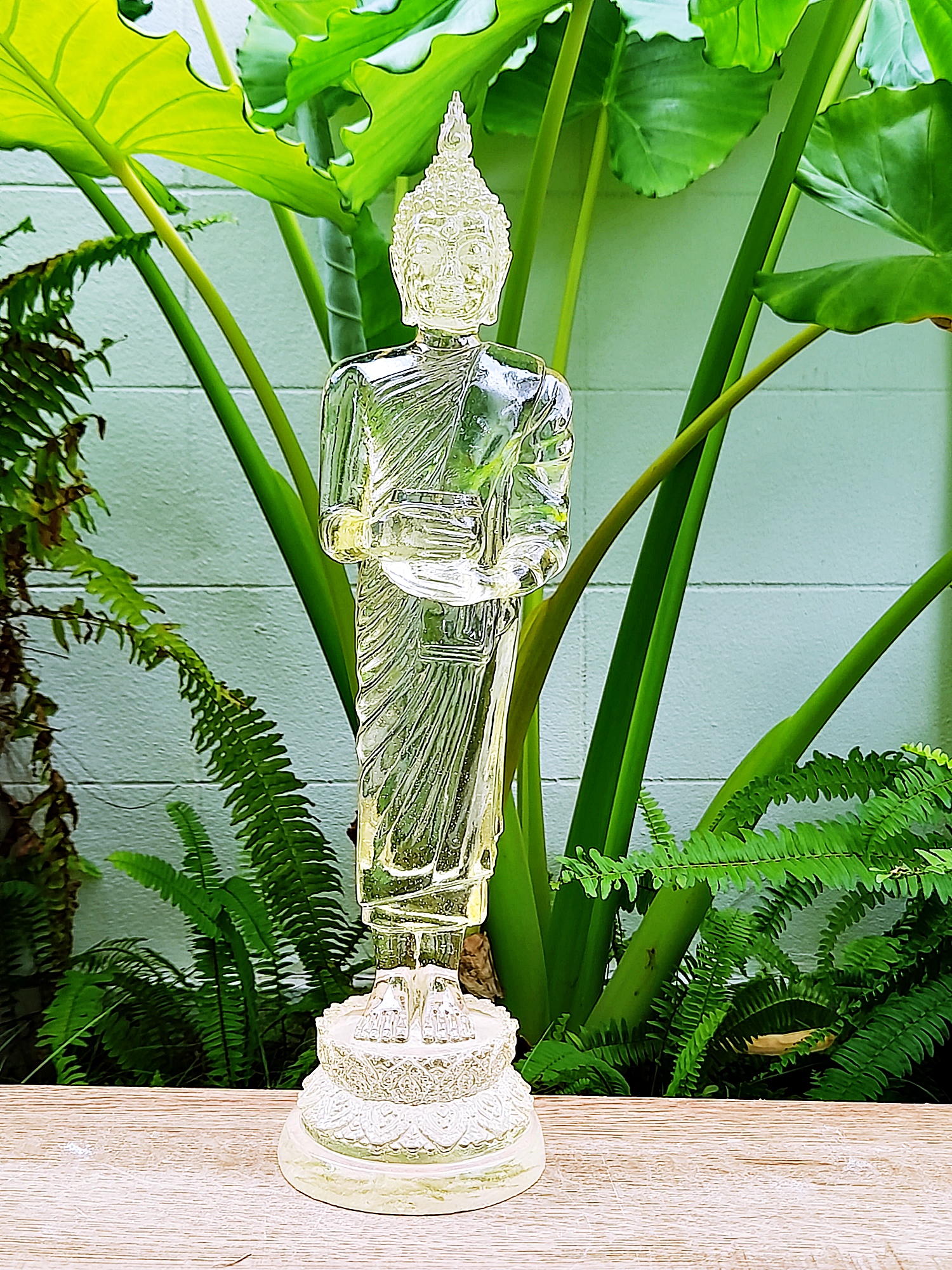 รูปหล่อ หลวงพ่อไหลมาเทมา(พระพุทธรูป สมเด็จองค์ปฐม ปาง อุ้มบาตร) เนื้อเรซิ่นใส - (เข้าพิธีปลุกเสกที่ วัดพันท้ายนรสิงห์) ปี2562 #รับประกันแท้