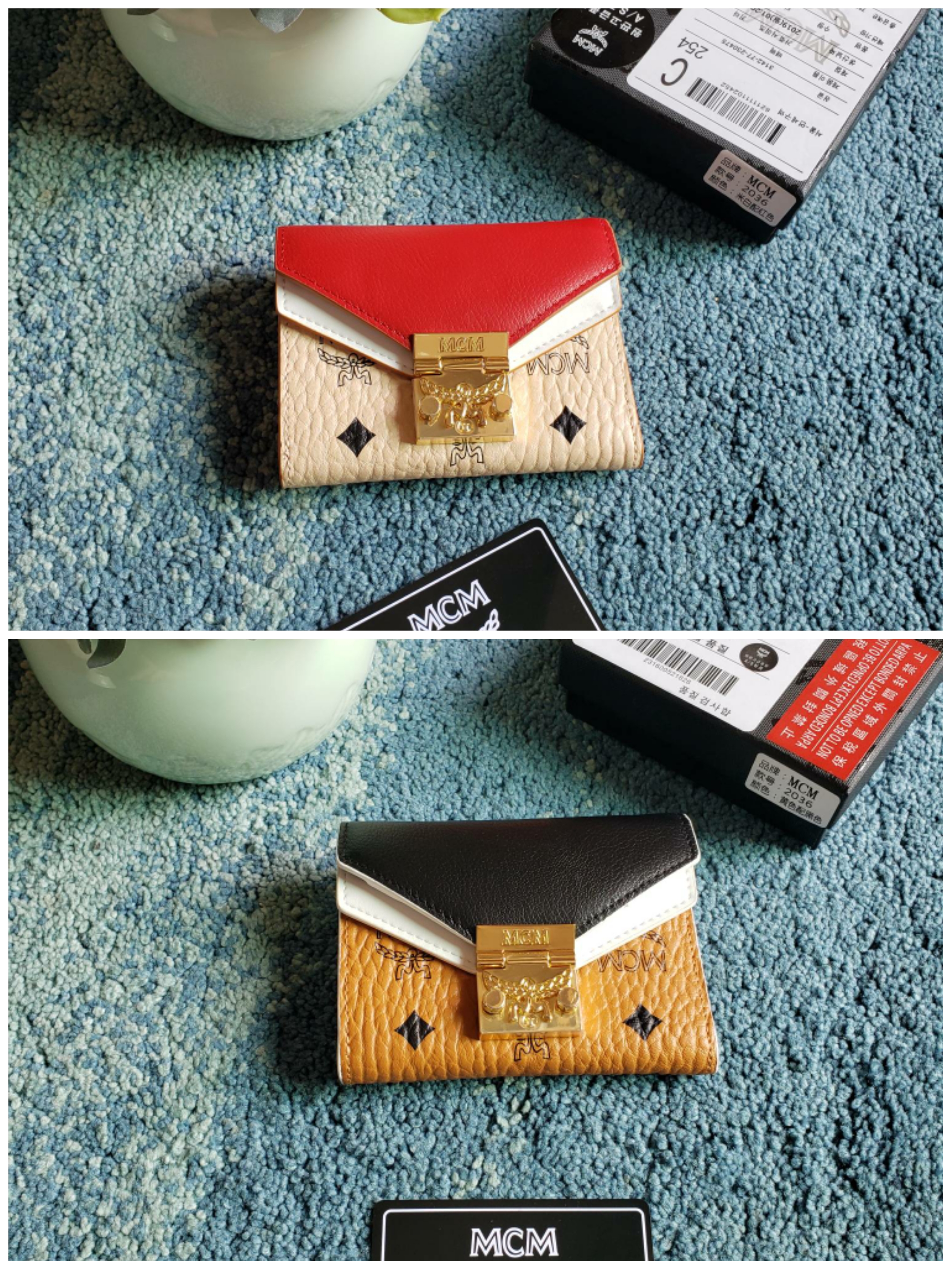 กระเป๋าสตางค์ mc wallet ใบสั้น 3 พับ