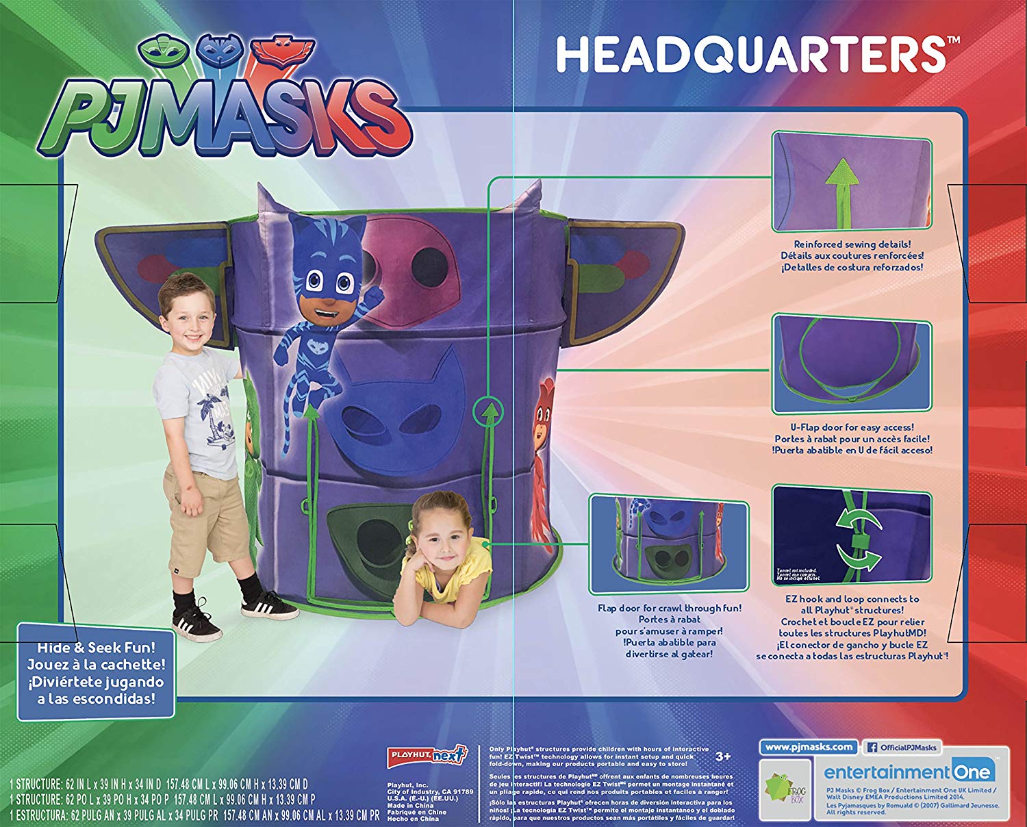 เต็นท์ฐานปฏิบัติการแสนสนุก Playhut PJ Masks Headquarteres Play Tent