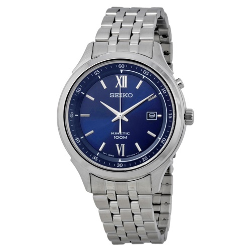 Seiko Men's Watch Silver/Blue Stainless Steel SKA655P1