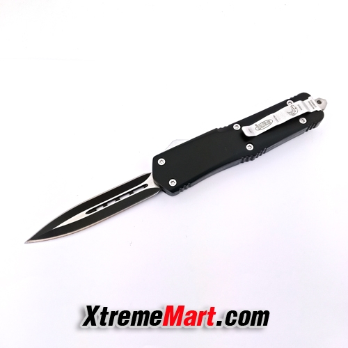 มีดสปริงตรง คม 2 ด้าน Microtech Combat Troodon 00556 D/E Automatic Knife Camping Tool (Dual Front)