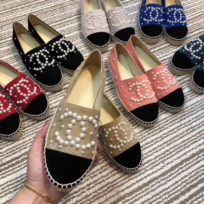 รองเท้า cn flat espadrilles lamb skin 34-42