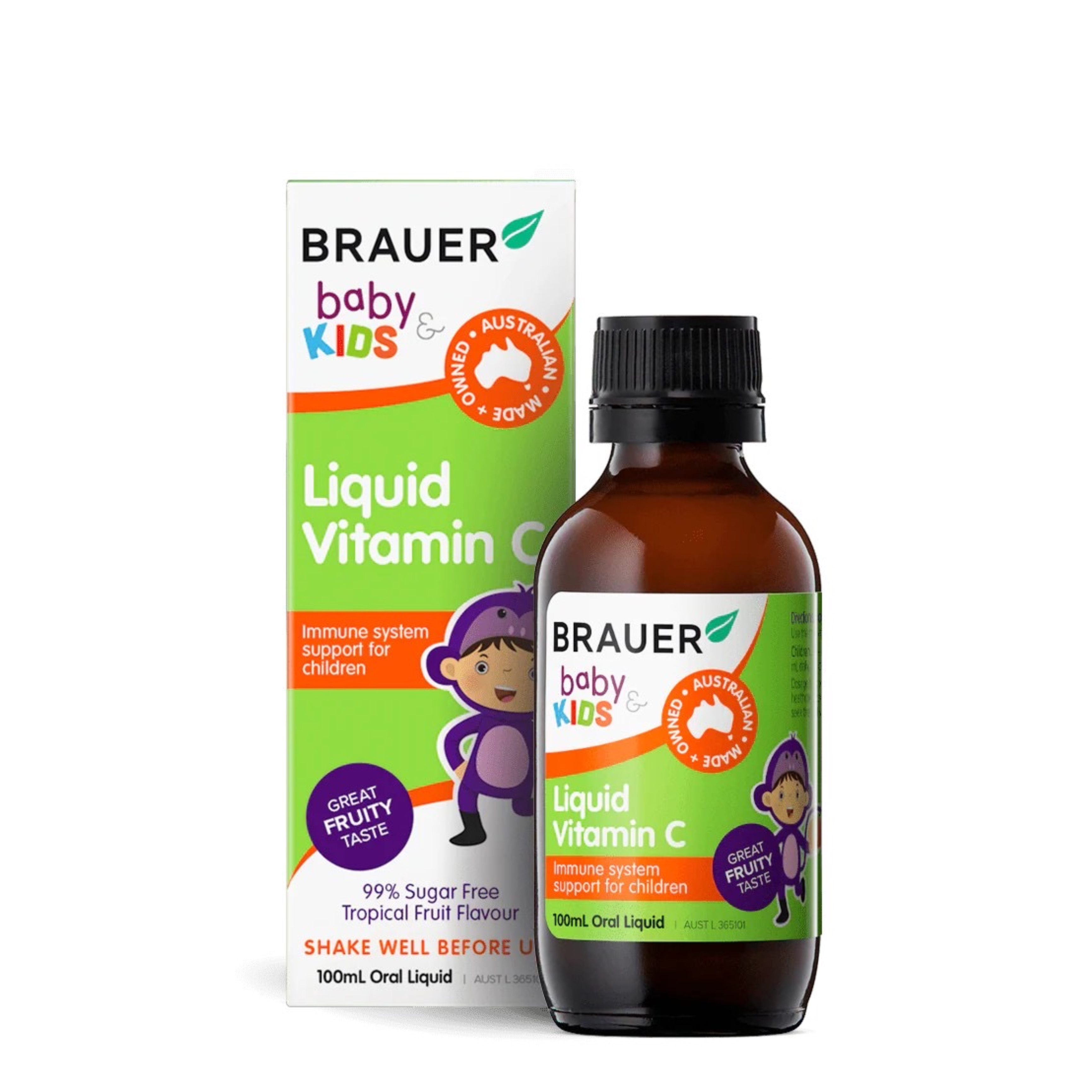 วิตามิน C ชนิดน้ำสำหรับเด็ก BRAUER Kids Liquid Vitamin C