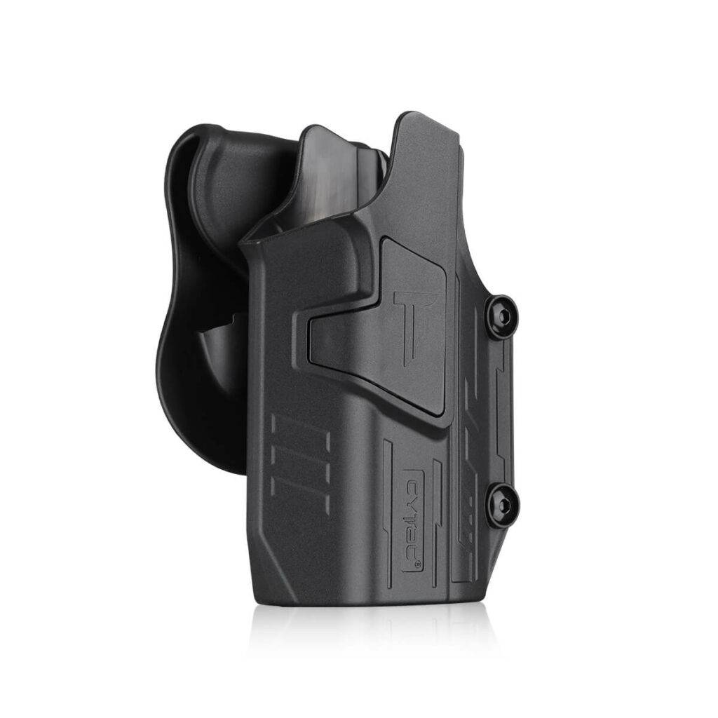 CYTAC thailand ซองพกนอกปลดล็อคนิ้วชี้ Mega-Fit ติดไฟฉาย ( Mega-Fit Light Holster )
