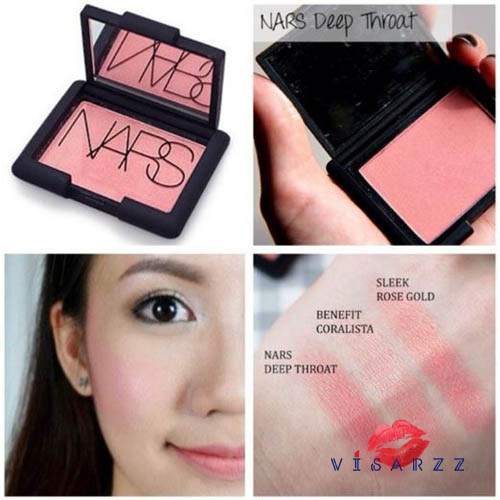 Mfg 02/17 (# Deep Throat) Nars Blush Cheek Color # Deep Throat 4.8 g บลัชออนเนื้อฝุ่น บลัชออนเนื้อฝุ่น สีพีช ชมพูอมส้ม