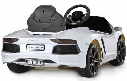 รถแบตเตอรี่พร้อมรีโมทบังคับ Lamborghini Aventador LP700 6V Battery-Powered Ride-On (White)