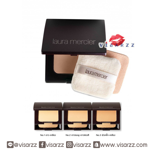 แพคเกจใหม่ (No.2) Laura Mercier Foundation Powder 7.4g # No.2 สำหรับผิวขาวเหลือง ขนาดปกติพร้อมกล่อง แป้งผสมรองพื้นเนื้อละเอียดที่มอบความนวลเนียนเปล่งปลั่งให้ผิวหน้า แต่คงไว้ซึ่งความงามแบบเป็นธรรมชาติ