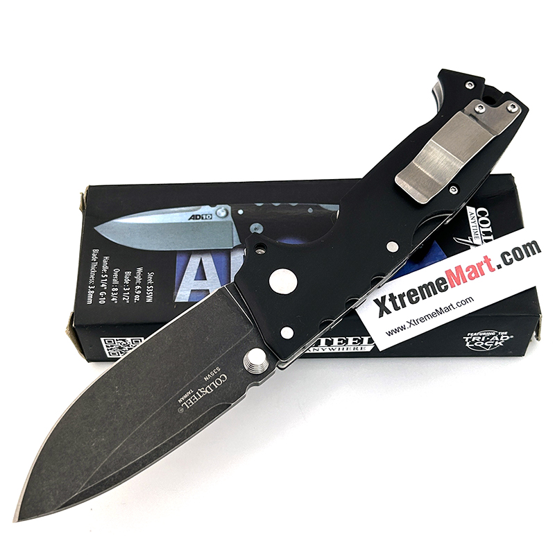 มีดพับ Cold Steel AD10 ใบดำ Backwash Outdoor caming Survival Folding Knife มีดเดินป่า (เล่มละ)