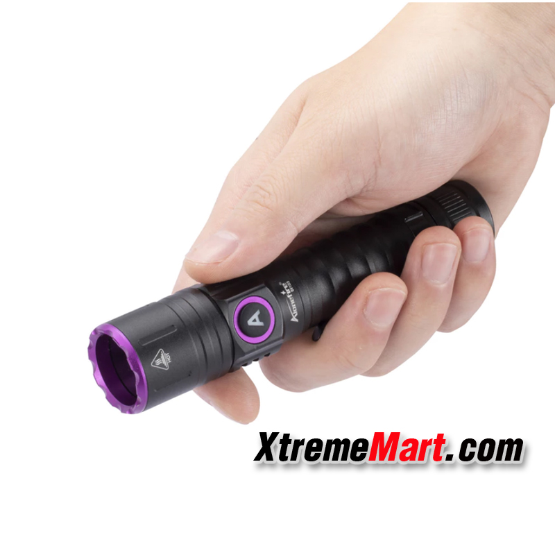 ชุดเซตไฟฉาย UV Alonefire SV103 15W 3หลอด 395nm เเสงสีม่วง ไฟฉายBlack Light พร้อมแบตเตอรี่ และสายชาร์จ USB Type C