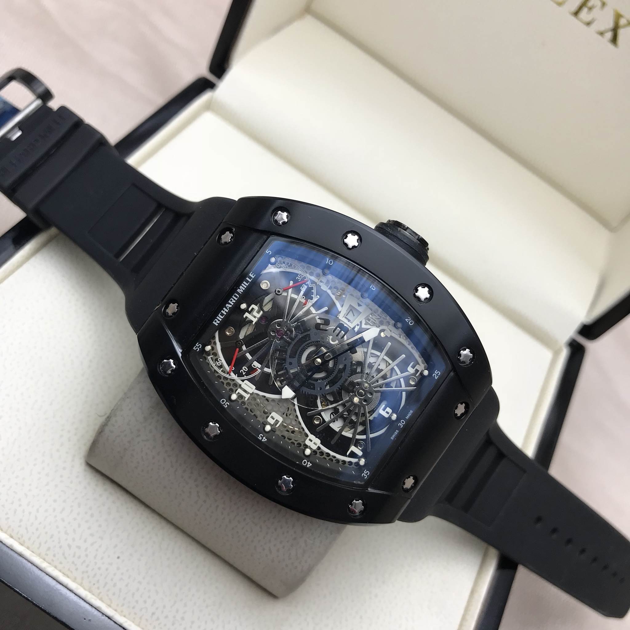 นาฬิกา Richard Mille RM022 - Tourbillon Aerodyne Dual Time Zone งาน Mirror Swiss