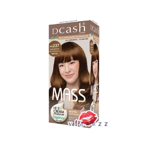 (MB237 บลอนด์กลางประกายน้ำตาลทอง) Dcash Master Floral Mass Color Cream ดีแคช มาสเตอร์ ฟลอรัล แมส คัลเลอร์ ครีม ครีมย้อมสีผม สีเด่นชัด ไม่แสบหนังศีรษะ