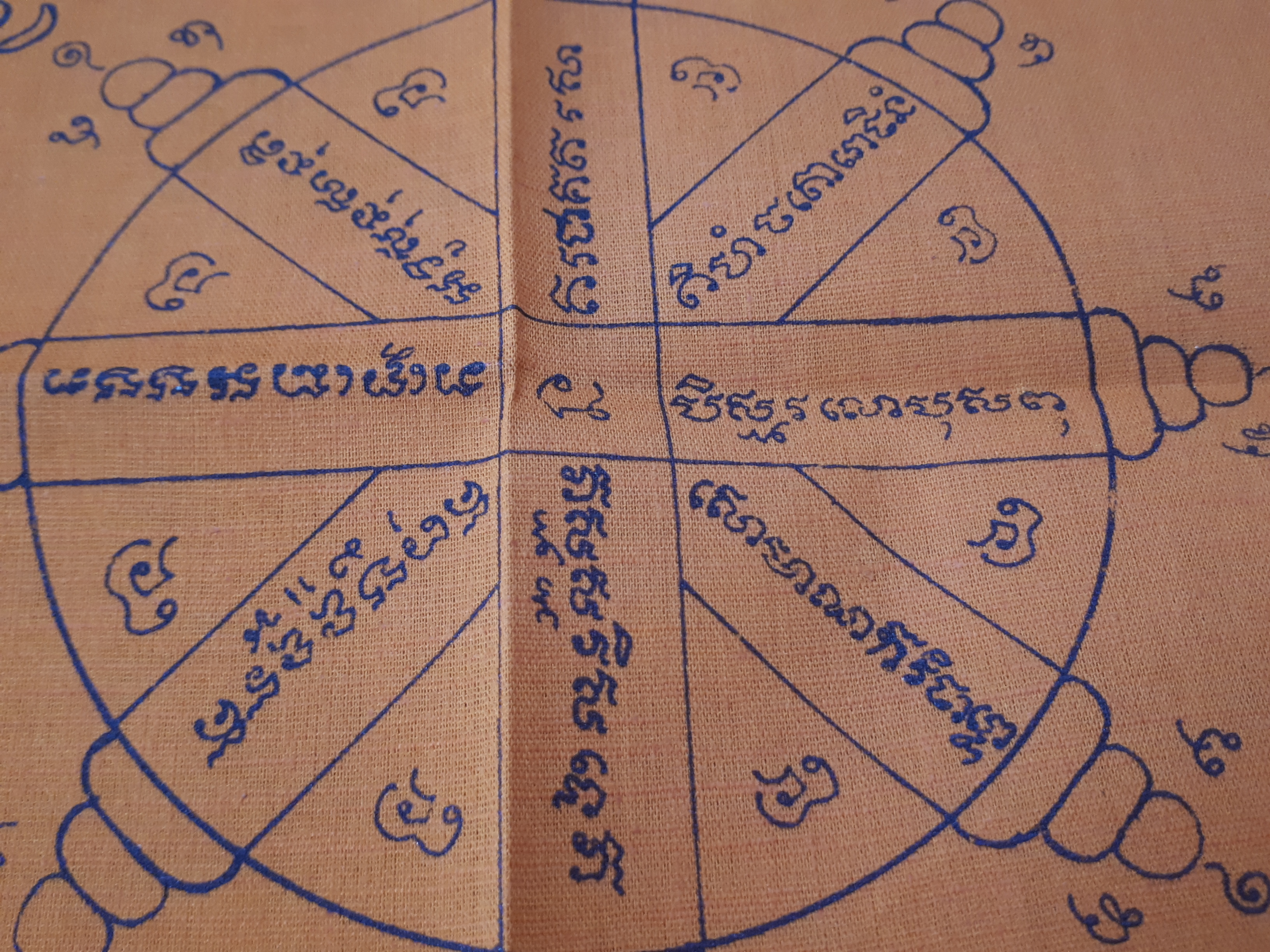ผ้ายันต์ จีวร ยันต์อรหันต์ 8ทิศ #รับประกันแท้ - หลวงปู่สุภา